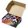 folia Mélange de pompons MULTICOLORE Jumbobox, 200g, assorti