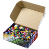 folia Mélange de pompons GLITTER Jumbobox, 300 g, assorti