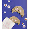 folia Oeil vacillant HEARTS, taille: M, autocollant