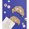folia Oeil vacillant HEARTS, taille: M, autocollant