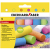 EBERHARD FABER Craie de trottoir Fluo, étui en carton de 6