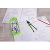 FABER-CASTELL Compas à réglage rapide, vert fluo / noir