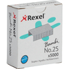 Rexel Agrafes nr. 25, contenu: 5.000 pièces, galvanisé
