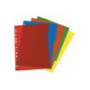 herlitz Intercalaires en plastique, uni, A4, 5 touches