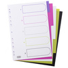 Oxford Intercalaires en plastique myColour, A4, 12 touches