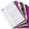 Oxford Intercalaires en plastique myColour, A4, 12 touches