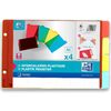 Oxford Intercalaires en plastique, uni, PVC, A5, 4 touches