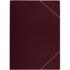 Oxford Chemise à élastiques image, A4, en PP, bordeaux