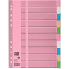 Oxford Intercalaires en carton, uni, A4, couleur, 10 touches