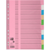 Oxford Intercalaires en carton, uni, A4, couleur, 10 touches