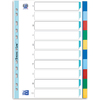 Oxford Intercalaires en plastique, uni, onglets colorés