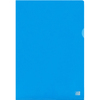Oxford Pochettes coin Premium, A4, PVC, transparent, bleu
