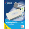 agipa Etiquette universelle, 38 x 21,2 mm, coins droits - 42218