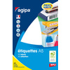 agipa Etiquette universelle, 24 x 24 mm, blanc