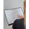 MAUL Porte-bloc, plastique avec pince de serrage, A3, noir