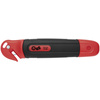 WEDO Cutter de sécurité Standard, lame trapèze, noir/rouge