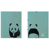 PAGNA Chemise à élastiques 'Panda', A4, carton, menthe