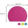 PAGNA Sous-main Trend, demi-cercle, couleurs assorties