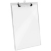 WESTCOTT Porte-bloc à pince en aluminium, A4, argent