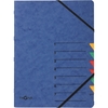 PAGNA trieur 'EASY', A4, carton, 7 compartiments, bleu