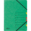 PAGNA trieur 'EASY', A4, carton, 7 compartiments, vert