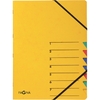 PAGNA trieur 'EASY', A4, carton, 7 compartiments, jaune