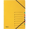 PAGNA trieur 'EASY', A4, carton, 7 compartiments, jaune