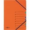 PAGNA trieur 'EASY', A4, carton, 7 compartiments, orange