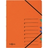 PAGNA trieur 'EASY', A4, carton, 7 compartiments, orange