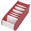 WEDO Fichier éducatif A8 paysage, 100 fiches, rouge