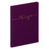 PAGNA Carnet de notes 'things', A5, uni, gris