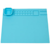 WEDO Tapis de peinture en silicone, bleu clair