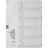 PAGNA Intercalaires, carton, chiffres 1 - 5, A4, 5 touches