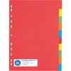 PAGNA Intercalaires en carton, A4, 10 touches, 5 couleurs