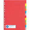 PAGNA Intercalaires en carton, A4, 12 touches, 6 couleurs