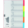 PAGNA Intercalaires en carton, A4, 5 positions, 5 couleurs