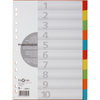 PAGNA Intercalaires en carton, A4, 10 touches, 5 couleurs