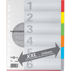 PAGNA Intercalaires en carton, A4, 6 touches, extra large
