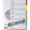 PAGNA Intercalaires en carton, A4, 6 touches, extra large
