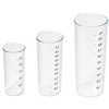 plast team Verre mesureur, set de 3, transparent