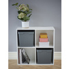 NHG Bac de rangement SEOUL BASKET XL, PP, blanc