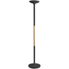 UNiLUX Lampadaire à LED PRYSKA, dimmable, hêtre/noir