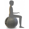 UNiLUX Ballon d'assise ergonomique ERGO SPHERE, gris