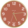 UNiLUX Horloge murale à quartz 'BALTIC', rouge brique