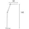 UNILUX Lampe LED sur pied LUMILIGHT, Hauteur: 1.600 mm, noir