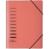 PAGNA Trieur, A4, PP, 6 compartiments, rouge