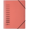 PAGNA Trieur, A4, PP, 6 compartiments, rouge