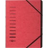 PAGNA Trieur 'Sorting File', 7 compartiments, rouge