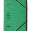 PAGNA trieur 'Sorting File', 12 compartiments, vert