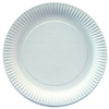 STARPAK Assiette en carton, rond, diamètre: 230 mm, blanc  - 75009